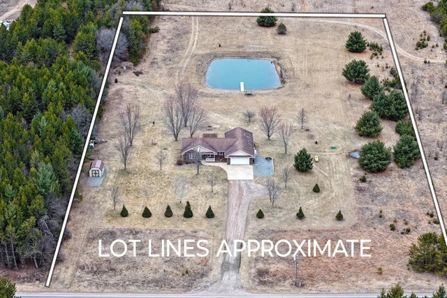 9521 County Road Ww, Wisconsin Rapids, WI 54494 - birds eye view of property