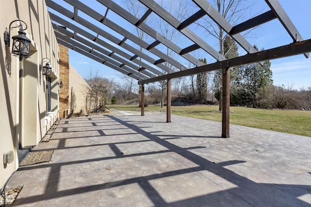1545 County Rd I, Oshkosh, WI 54902 - view of patio / terrace featuring a pergola