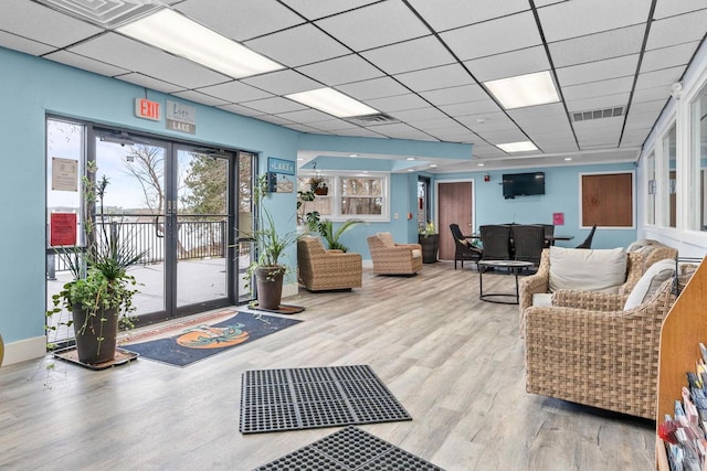 building lobby featuring visible vents