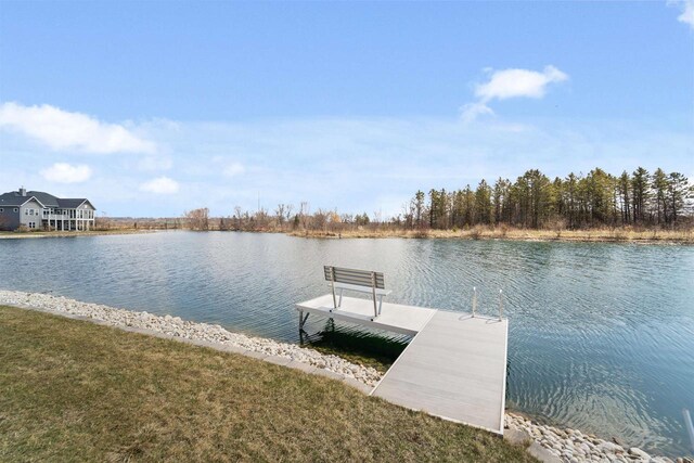 1495 Cattail Ln, Fond Du Lac, WI 54937 - dock area with a water view