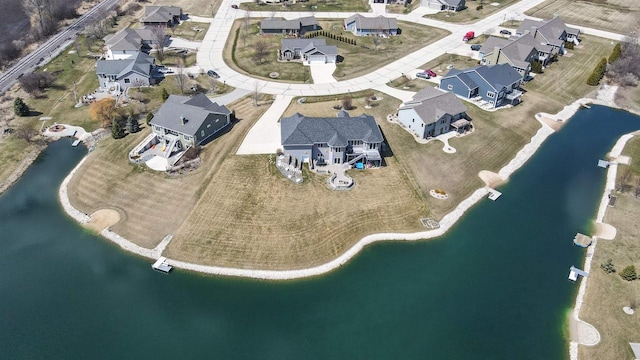 1495 Cattail Ln, Fond Du Lac, WI 54937 - aerial view featuring a water view and a residential view