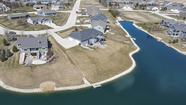 1495 Cattail Ln, Fond Du Lac, WI 54937 - aerial view with a residential view and a water view