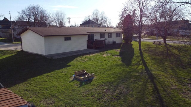 603 Mansion St, Mauston, WI 53948 - view of yard with a wooden deck