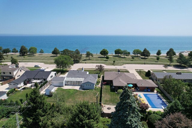 7744 2nd Ave, Kenosha, WI 53143 - aerial view featuring a water view and a residential view