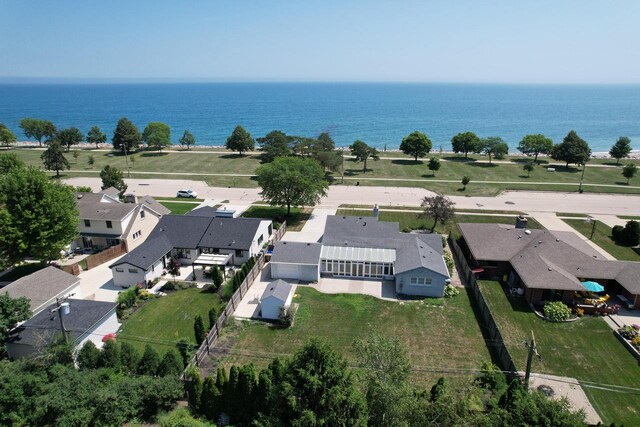 7744 2nd Ave, Kenosha, WI 53143 - birds eye view of property with a residential view and a water view