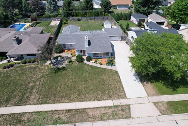 7744 2nd Ave, Kenosha, WI 53143 - drone / aerial view with a residential view