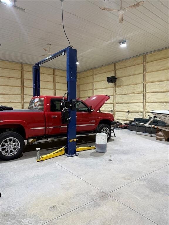 E8577 N County Rd, Elk Mound, WI 54739 - view of garage