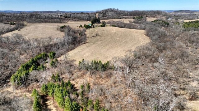 N30732 Square Bluff Rd, Blair, WI 54616 - aerial view featuring a rural view