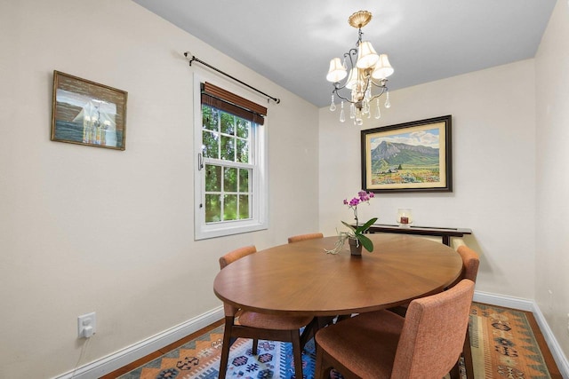 2 Oak Glen Ct, Madison, WI 53717 - dining area with baseboards and a chandelier