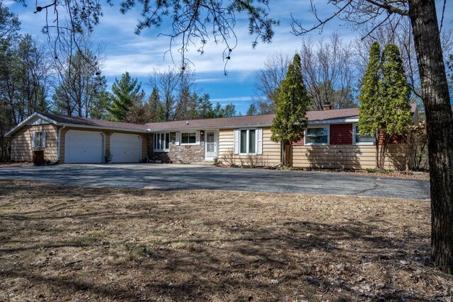 W5384 25th St, Necedah, WI 54646 - single story home with an attached garage and driveway