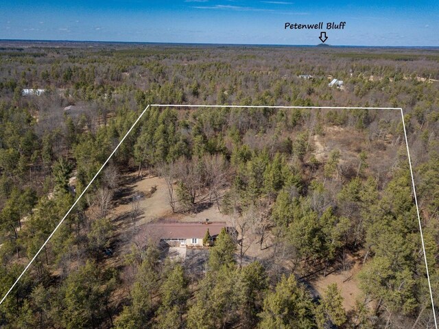 W5384 25th St, Necedah, WI 54646 - bird's eye view with a forest view