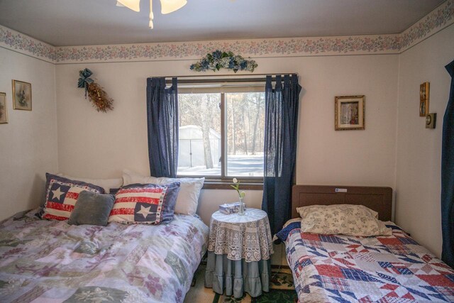 W5384 25th St, Necedah, WI 54646 - bedroom featuring ceiling fan