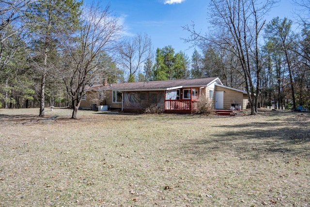W5384 25th St, Necedah, WI 54646 - view of front of home with central AC