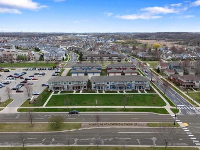 bird's eye view featuring a residential view