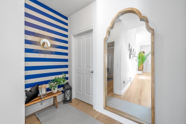 1066 Edinborough Ct, Lake Geneva, WI 53147 - hallway with baseboards and wood finished floors