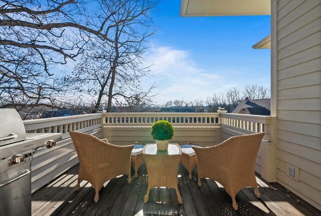 1066 Edinborough Ct, Lake Geneva, WI 53147 - wooden deck with outdoor dining space