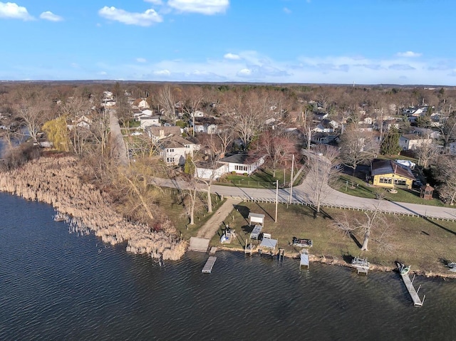 12606 234th Ave, Trevor, WI 53179 - drone / aerial view with a water view and a residential view