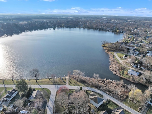 12606 234th Ave, Trevor, WI 53179 - aerial view featuring a water view
