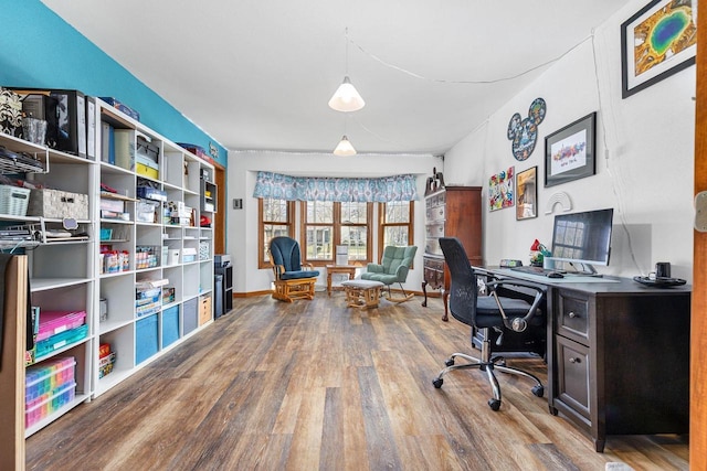 101 Brookview Pl, Combined Locks, WI 54113 - office area with wood finished floors