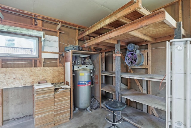 view of storage area
