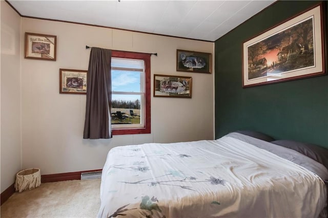 2984 Weirgor Rd, Exeland, WI 54835 - carpeted bedroom featuring visible vents and baseboards