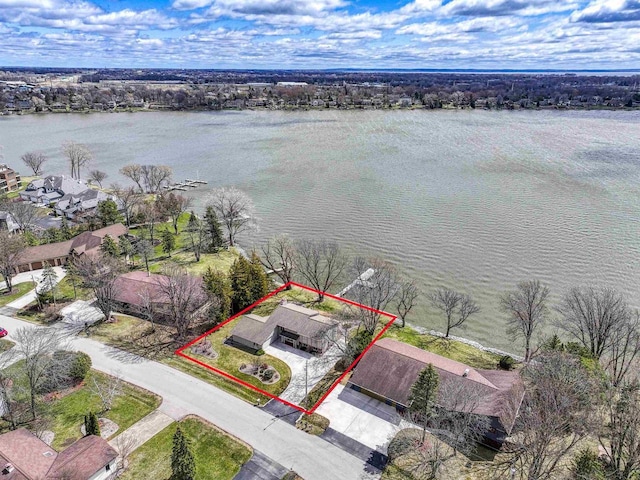 2151 Sunrise Dr, Appleton, WI 54914 - drone / aerial view featuring a water view