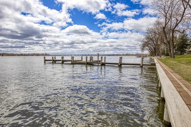 2151 Sunrise Dr, Appleton, WI 54914 - dock area featuring a water view