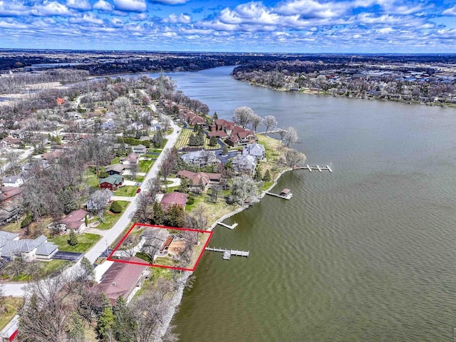 2151 Sunrise Dr, Appleton, WI 54914 - bird's eye view with a residential view and a water view