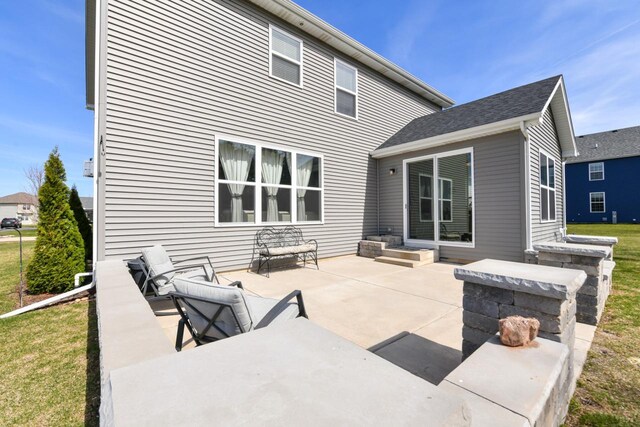 430 Ashley Dr, Williams Bay, WI 53191 - rear view of property with a patio area