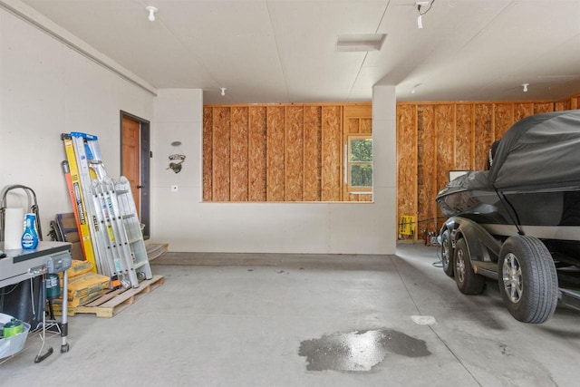1686 Archer Ave, Nekoosa, WI 54457 - garage with wooden walls