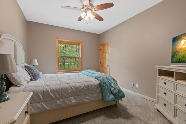 1686 Archer Ave, Nekoosa, WI 54457 - carpeted bedroom featuring baseboards and a ceiling fan