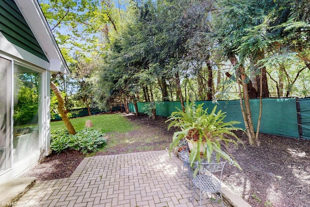 2917 Bridlepath Ct, Lake Geneva, WI 53147 - fenced backyard with a patio area