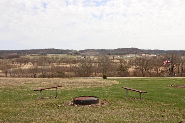 surrounding community with a lawn