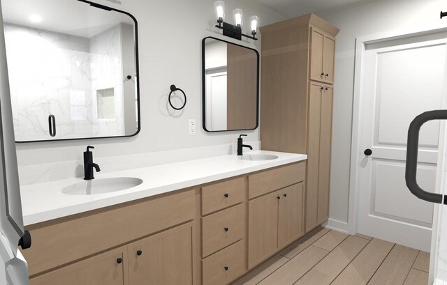 310 Kiddle Ln Unit Lt60, Union Grove, WI 53182 - bathroom featuring double vanity and a sink