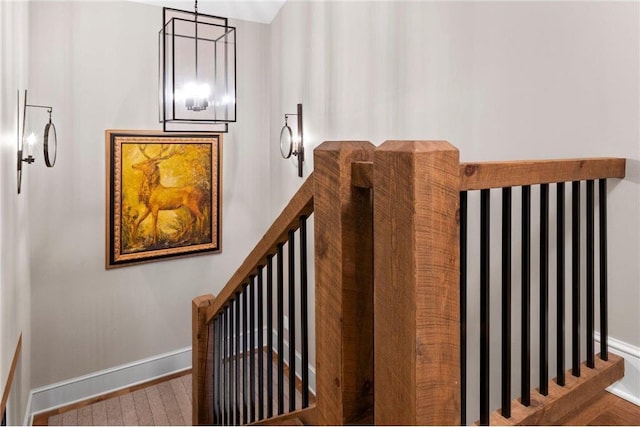 1211 172nd Ave, Balsam Lake, WI 54810 - stairway with baseboards