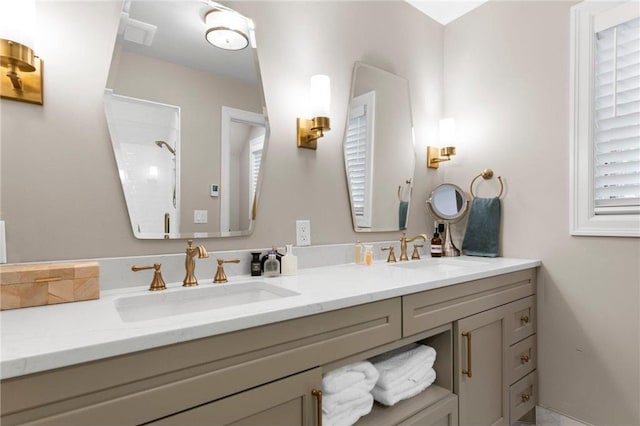 1211 172nd Ave, Balsam Lake, WI 54810 - full bathroom featuring double vanity and a shower