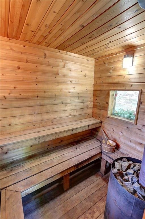 13019W Indian Lake Rd, Hayward, WI 54843 - view of sauna / steam room featuring hardwood / wood-style flooring
