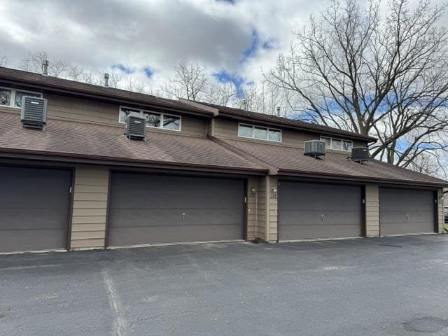 garage featuring central AC