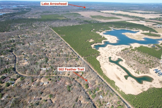 562 Feather Trl, Nekoosa, WI 54457 - aerial view with a water view