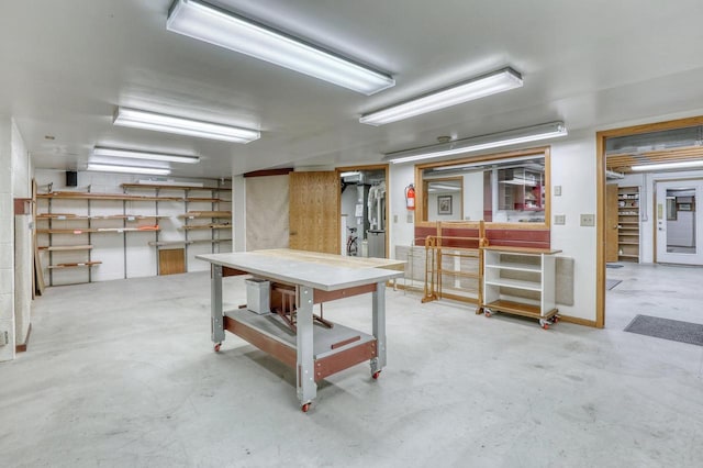 view of basement
