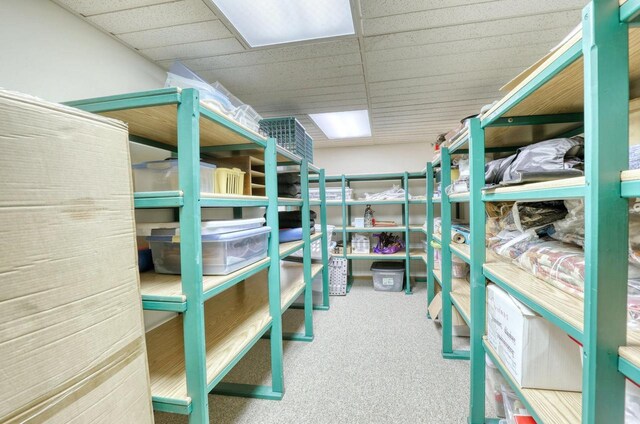 view of storage room