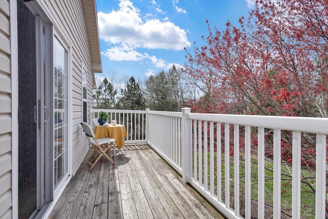 view of wooden terrace