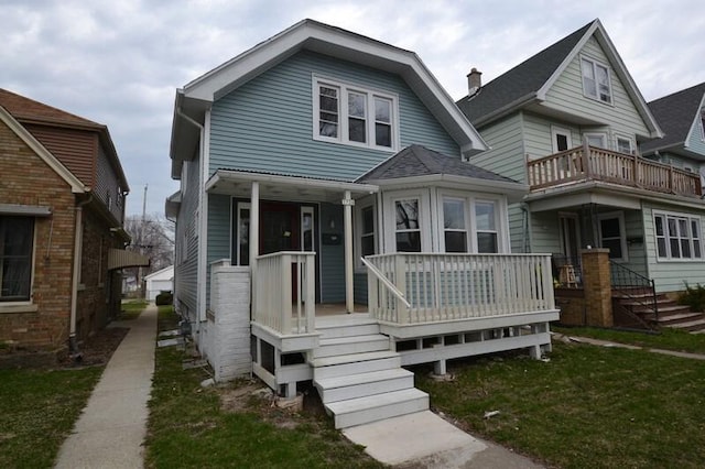 3736 E Edgerton Ave, Cudahy, WI 53110 - view of front facade featuring a porch
