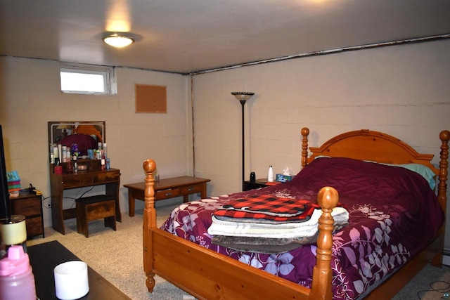 71435 Range Line Rd, Iron River, WI 54847 - bedroom with concrete block wall