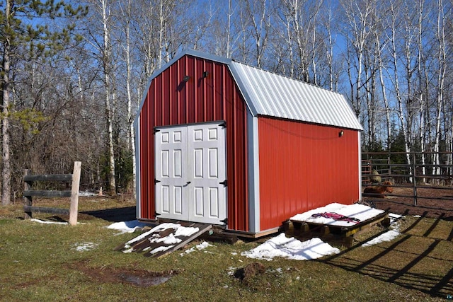 71435 Range Line Rd, Iron River, WI 54847 - view of shed featuring fence
