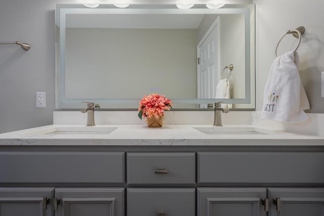 2941 Chapel Ln, Mount Pleasant, WI 53406 - full bathroom featuring a sink and double vanity