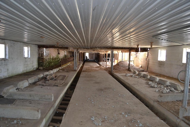 view of basement