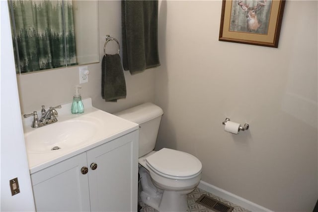 12188 Old Trl, Wisconsin Rapids, WI 54494 - half bath with vanity and tile patterned flooring