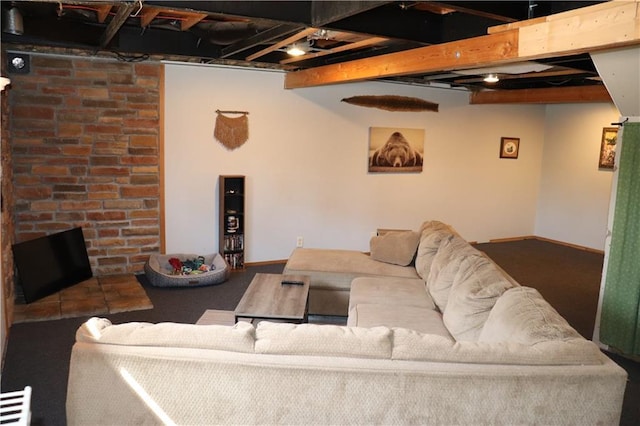 12188 Old Trl, Wisconsin Rapids, WI 54494 - living room with baseboards
