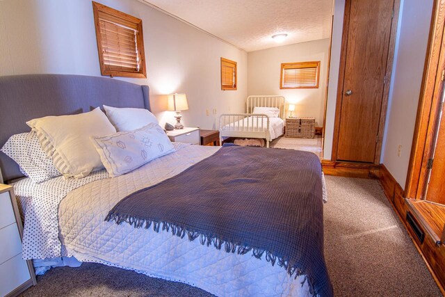 N4142 Sleepy Hollow Rd, Cambridge, WI 53523 - carpeted bedroom featuring baseboards and a textured ceiling